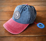 Gorra Dos Tonos Azul Denim Granate