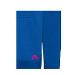 Sudadera de punto con capucha azul detalle bolsillo